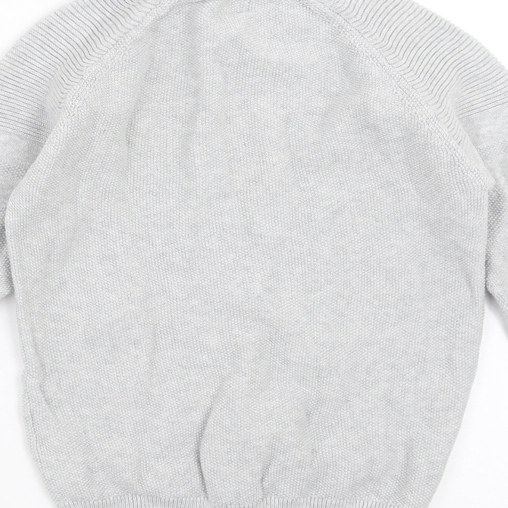 NEXT Boys Grey  Knit Pullover Jumper Size 8 Years