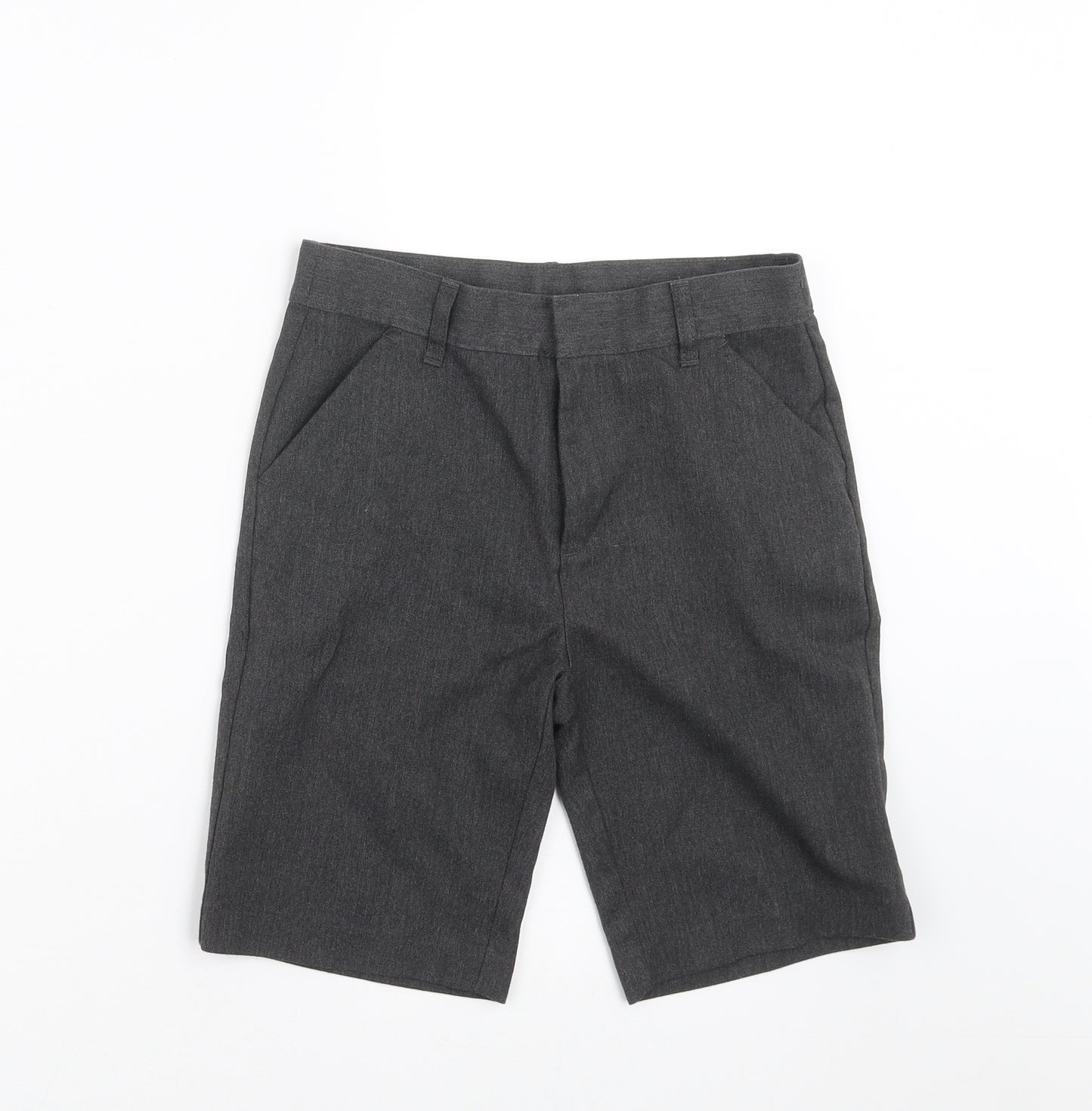 Matalan Boys Grey   Chino Shorts Size 9 Years - school