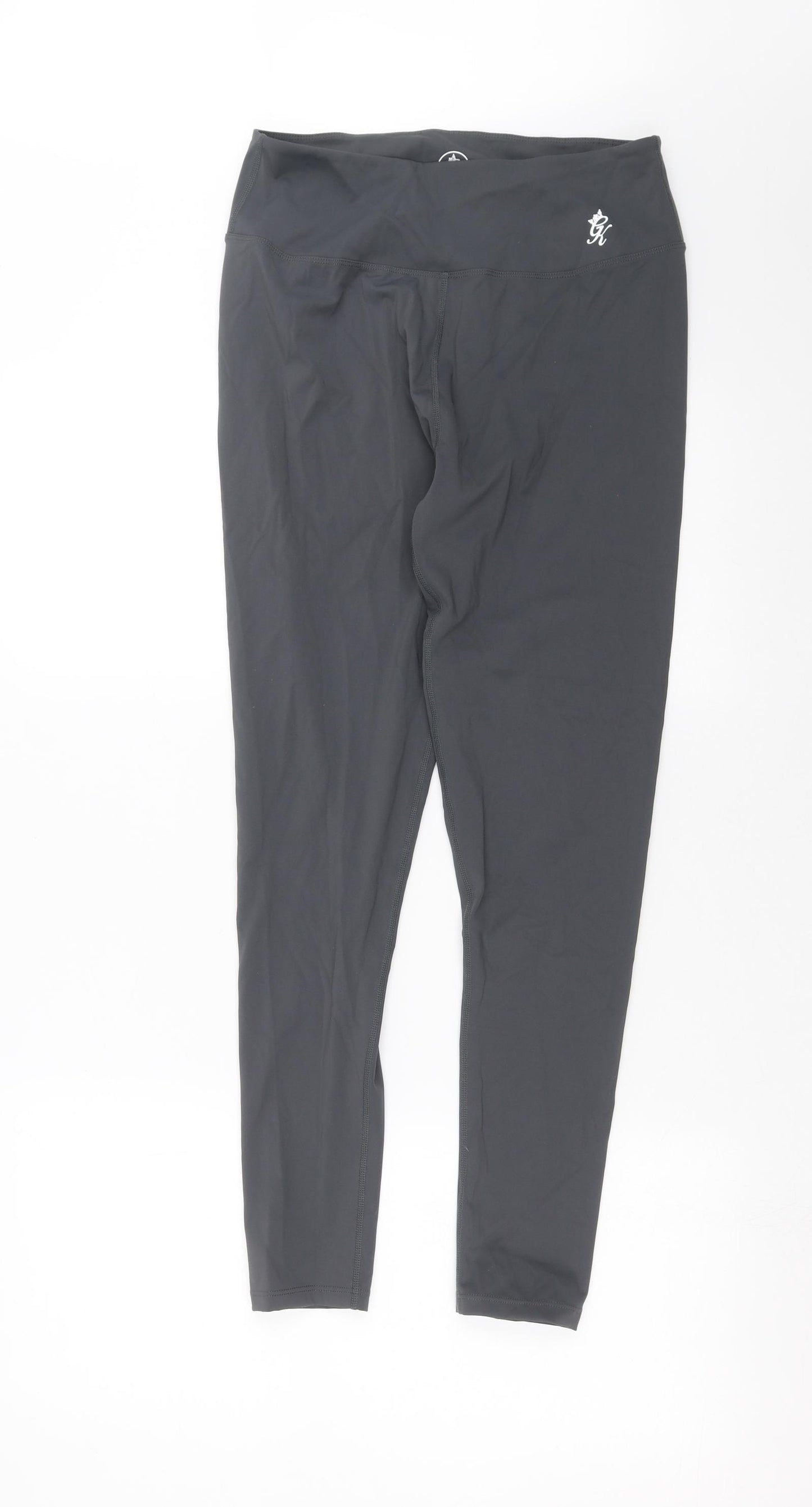 Gym King Womens Grey   Compression Leggings Size 12 L27 in