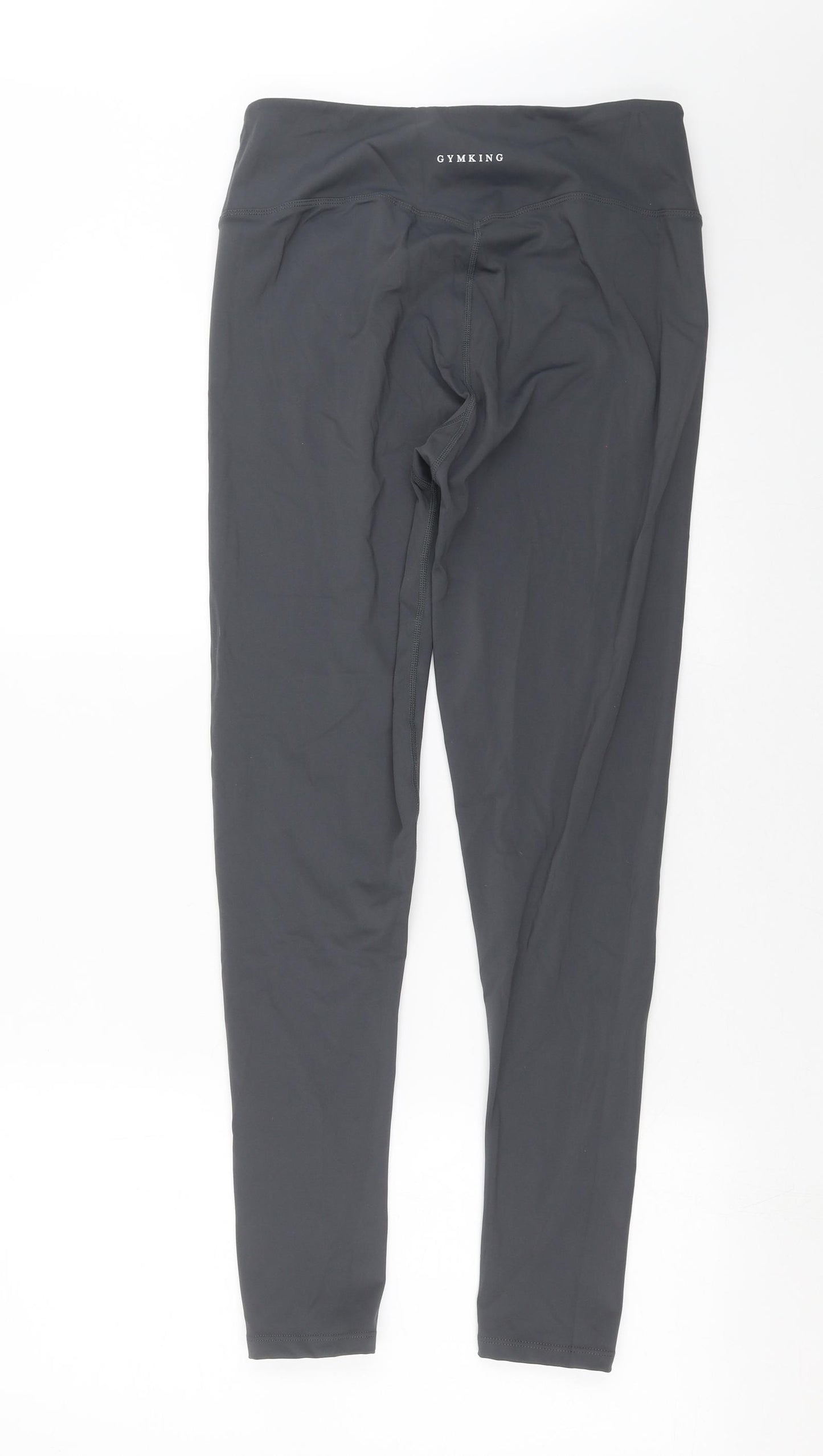 Gym King Womens Grey   Compression Leggings Size 12 L27 in