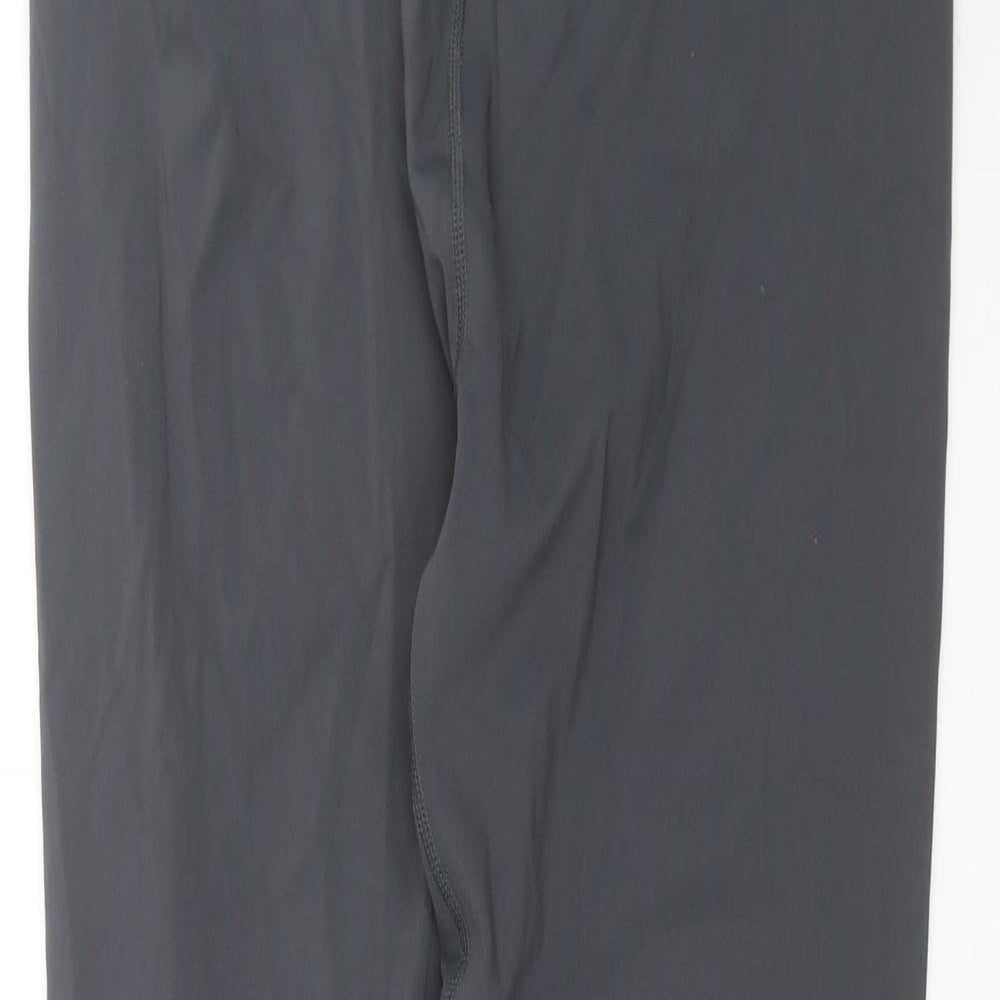 Gym King Womens Grey   Compression Leggings Size 12 L27 in