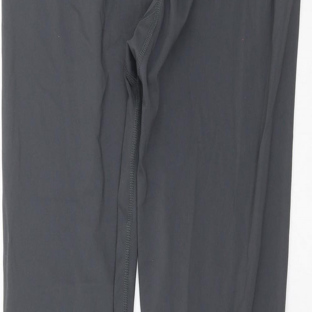 Gym King Womens Grey   Compression Leggings Size 12 L27 in