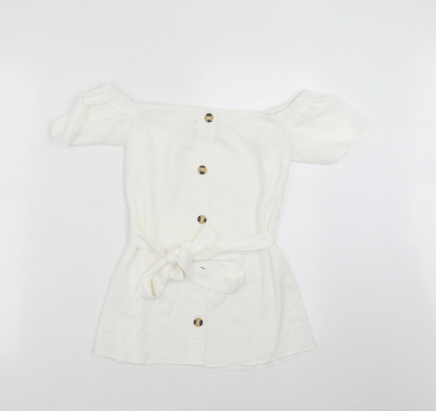 Primark Womens White   Basic Blouse Size 6