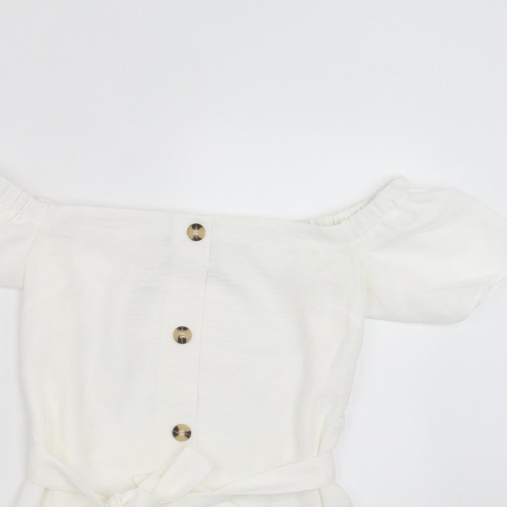 Primark Womens White   Basic Blouse Size 6