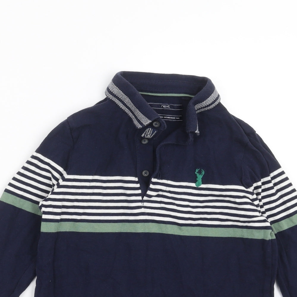 NEXT Boys Blue Striped  Basic Polo Size 9 Years