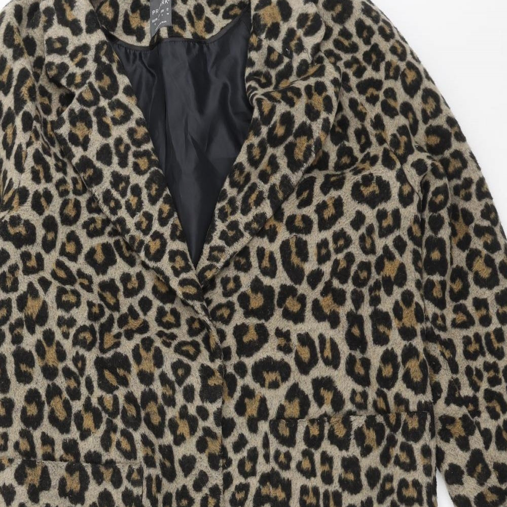 Primark Womens Beige Animal Print  Jacket  Size 12