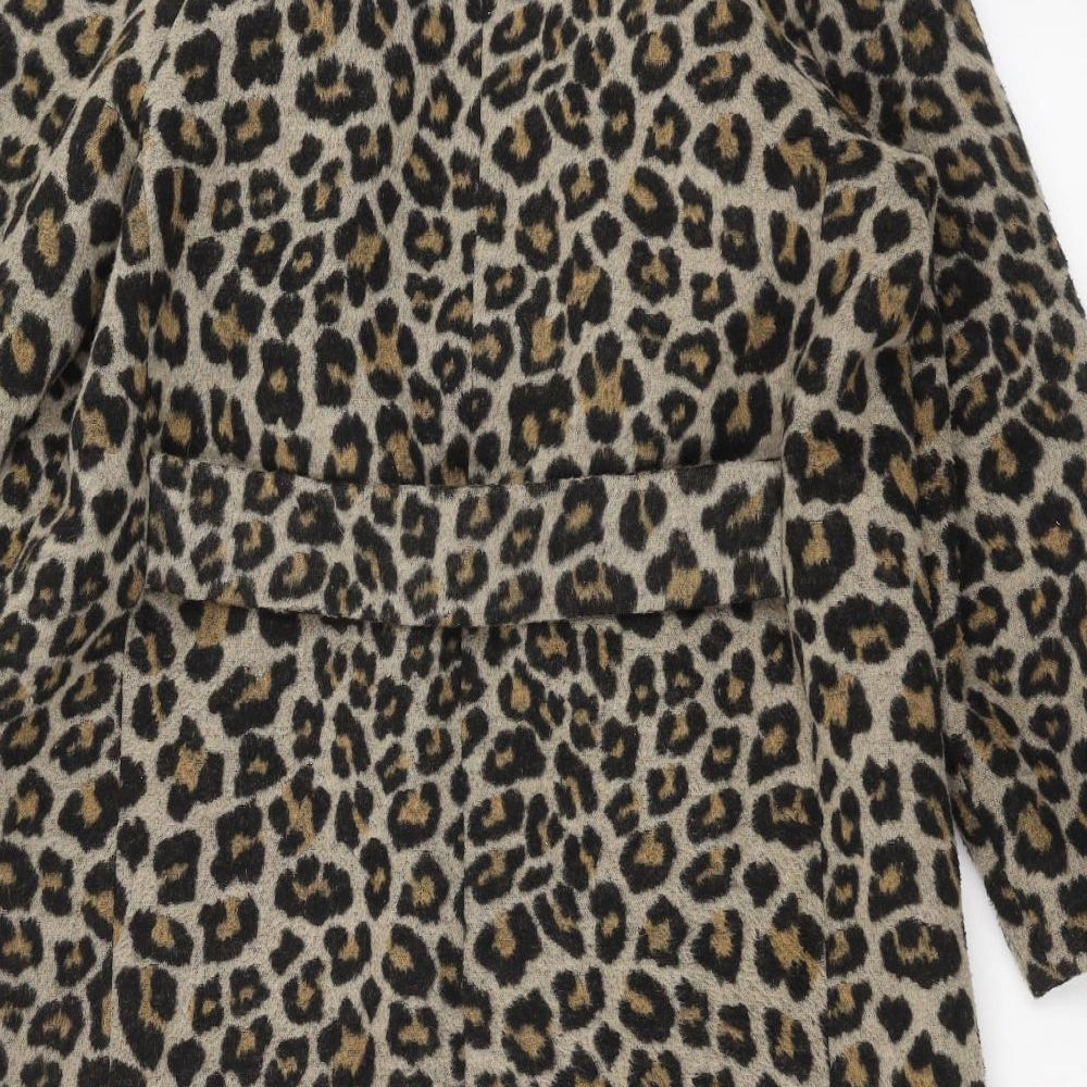 Primark Womens Beige Animal Print  Jacket  Size 12