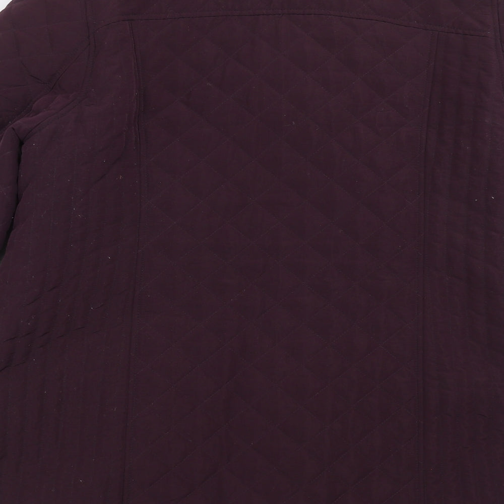 Marks and Spencer Womens Purple   Quilted Jacket Size 16