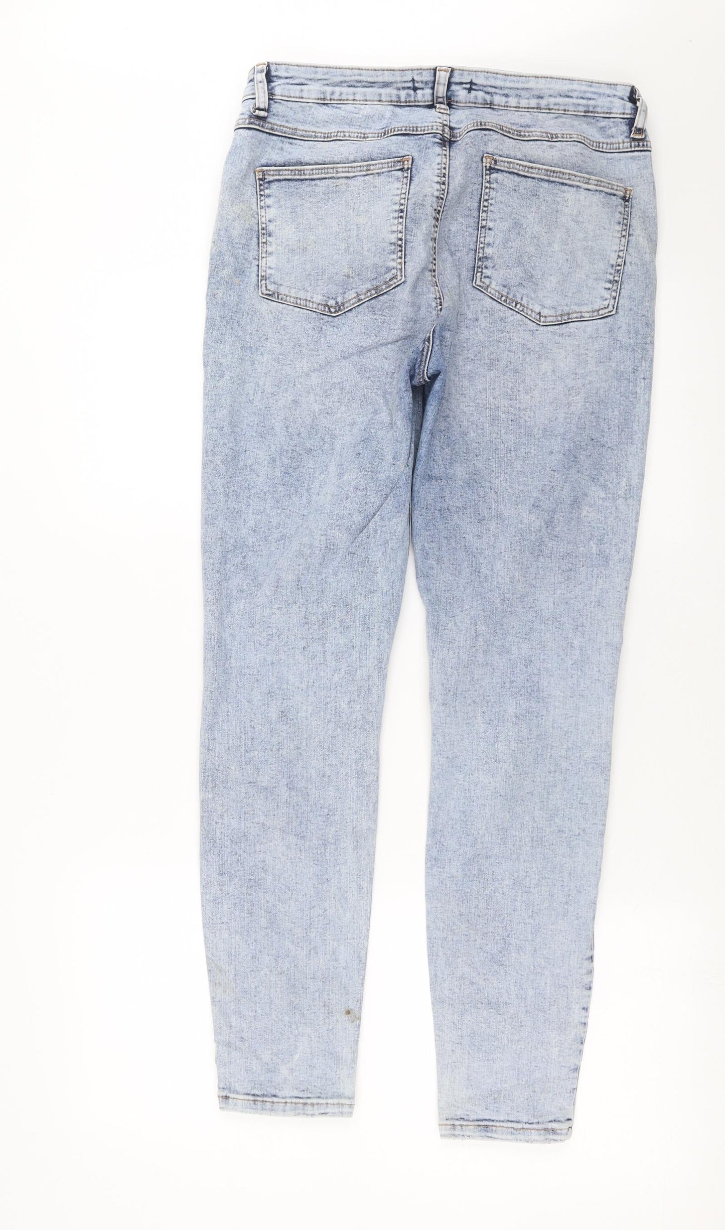Primark Womens Blue  Denim Skinny Jeans Size 14 L29 in