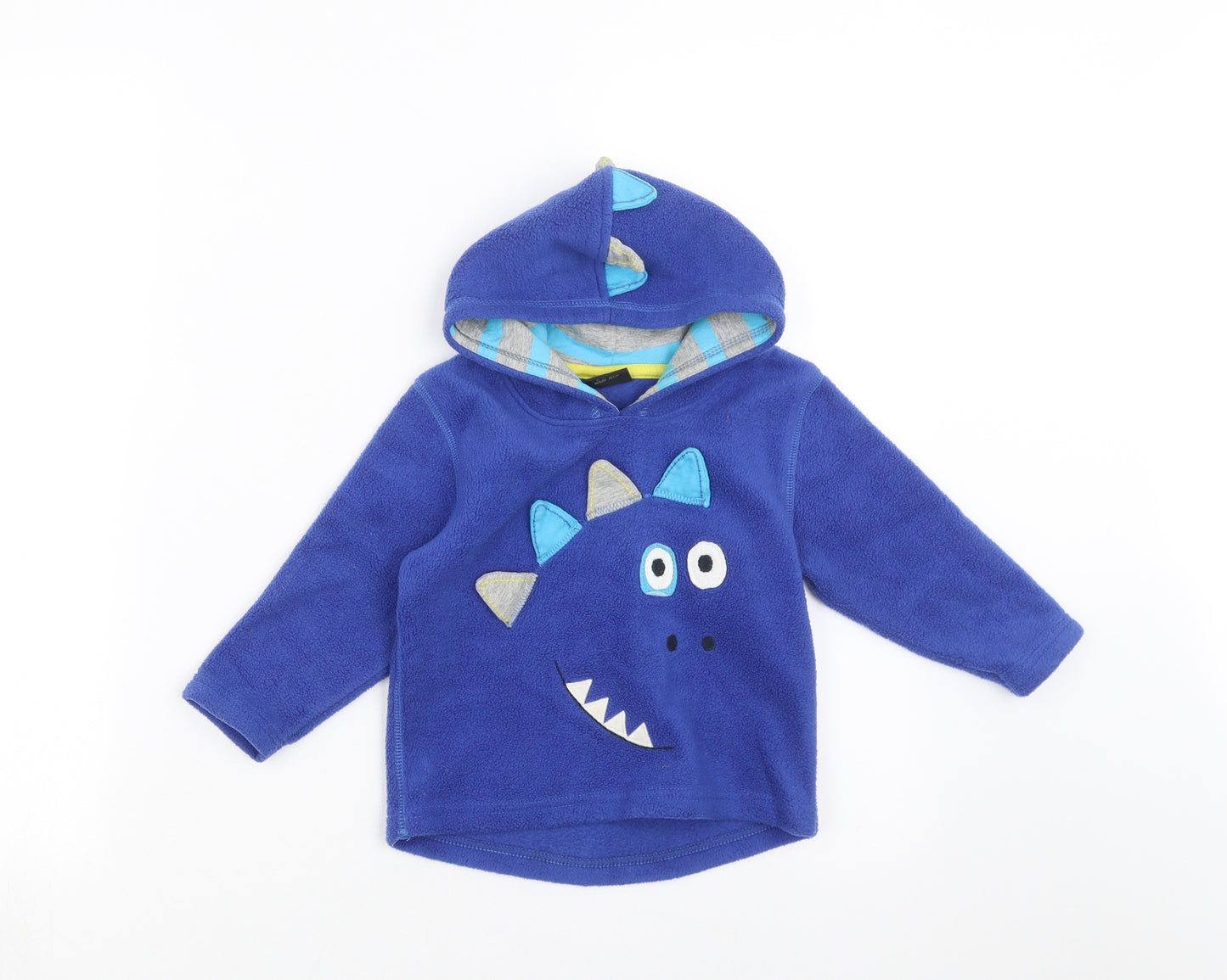 NEXT Baby Blue  Fleece Pullover Jumper Size 12-18 Months  - DInosaur