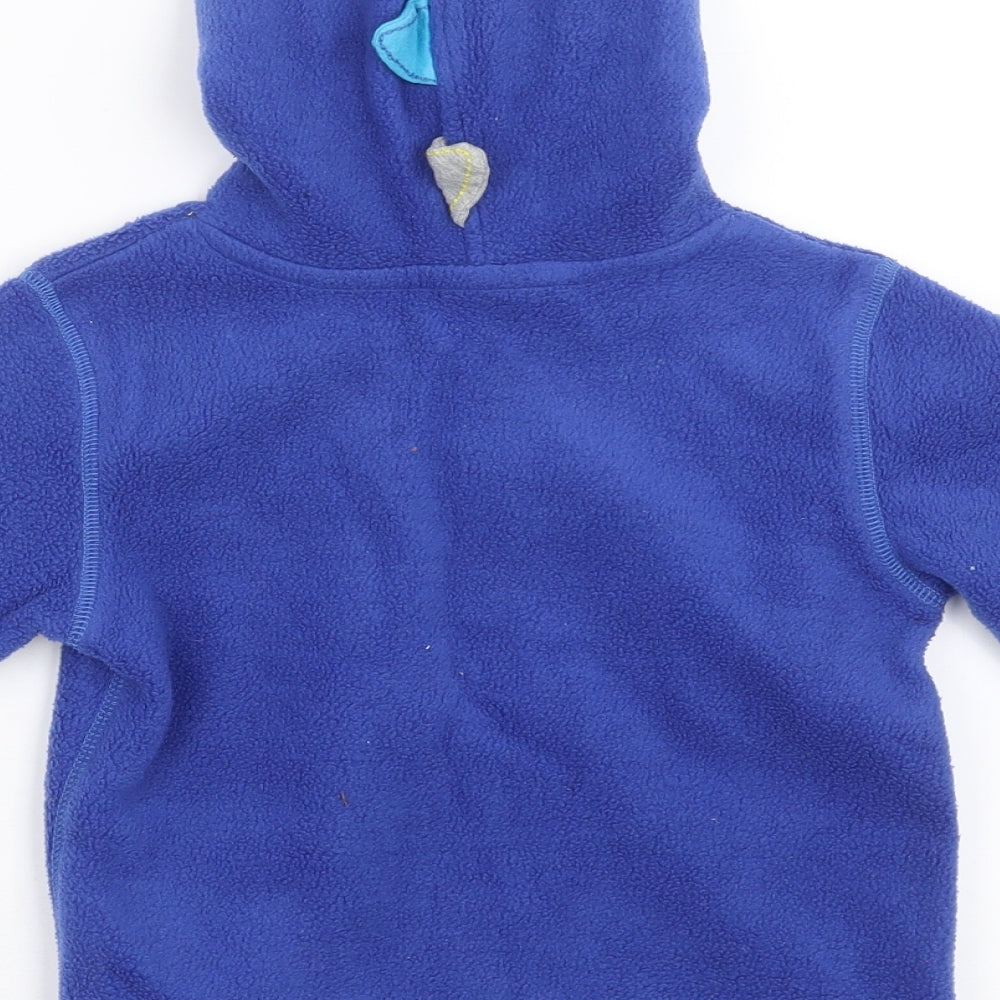 NEXT Baby Blue  Fleece Pullover Jumper Size 12-18 Months  - DInosaur