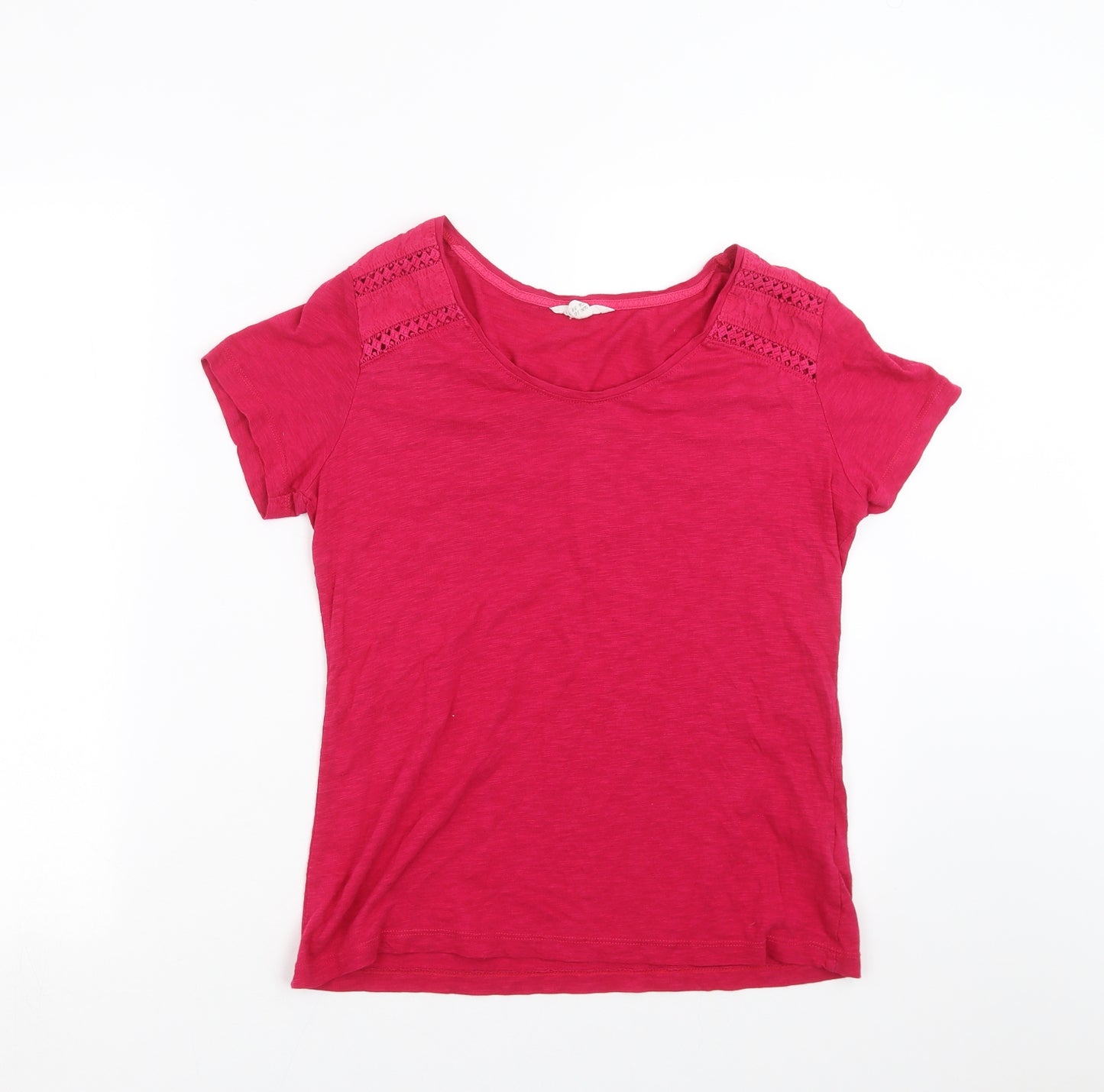 White Stuff Womens Pink   Basic T-Shirt Size 10