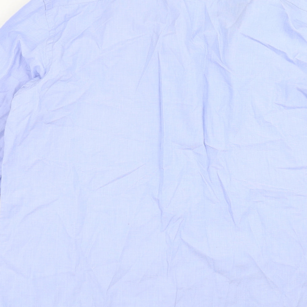 Marks and Spencer Mens Blue    Dress Shirt Size 17
