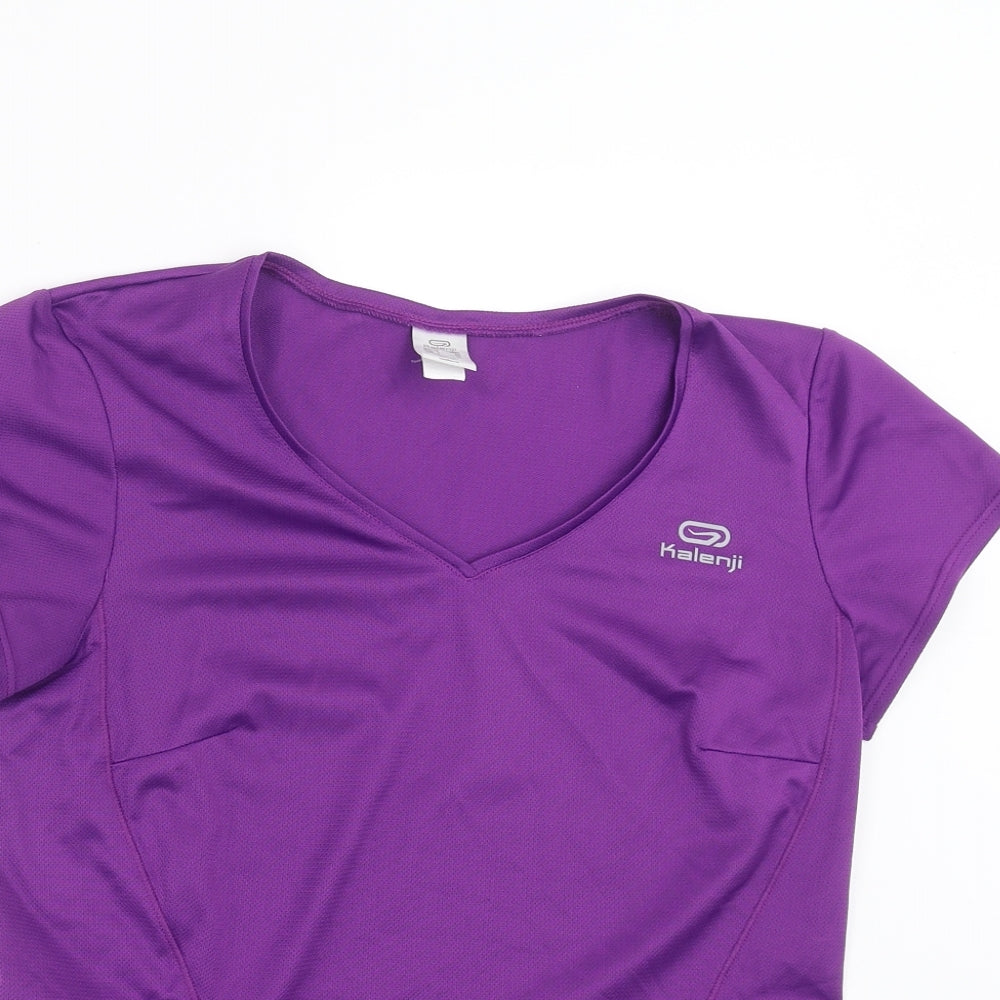 Kalenji Womens Purple   Basic T-Shirt Size XS