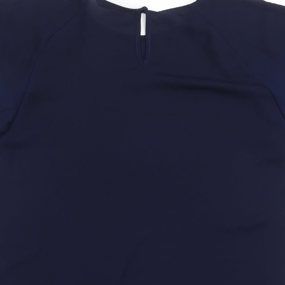 TU Womens Blue   Basic Blouse Size 12