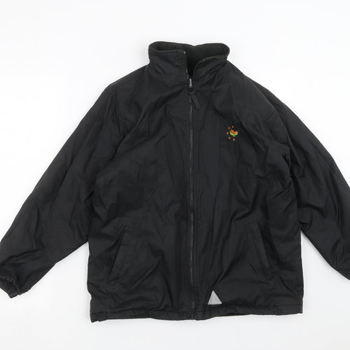 Blue Max Boys Black   Jacket  Size 11-12 Years