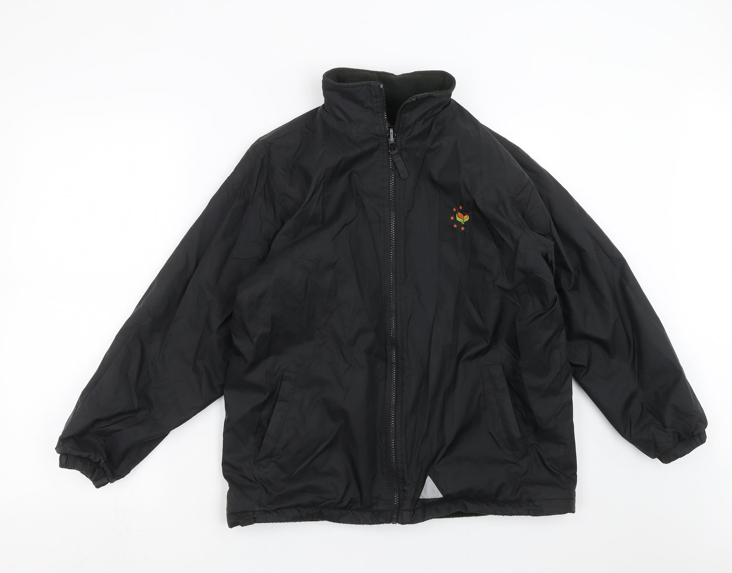 Blue Max Boys Black   Jacket  Size 11-12 Years