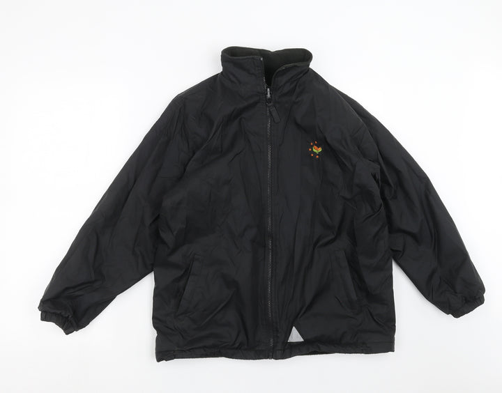 Blue Max Boys Black   Jacket  Size 11-12 Years