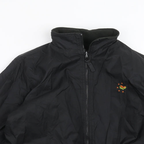 Blue Max Boys Black   Jacket  Size 11-12 Years