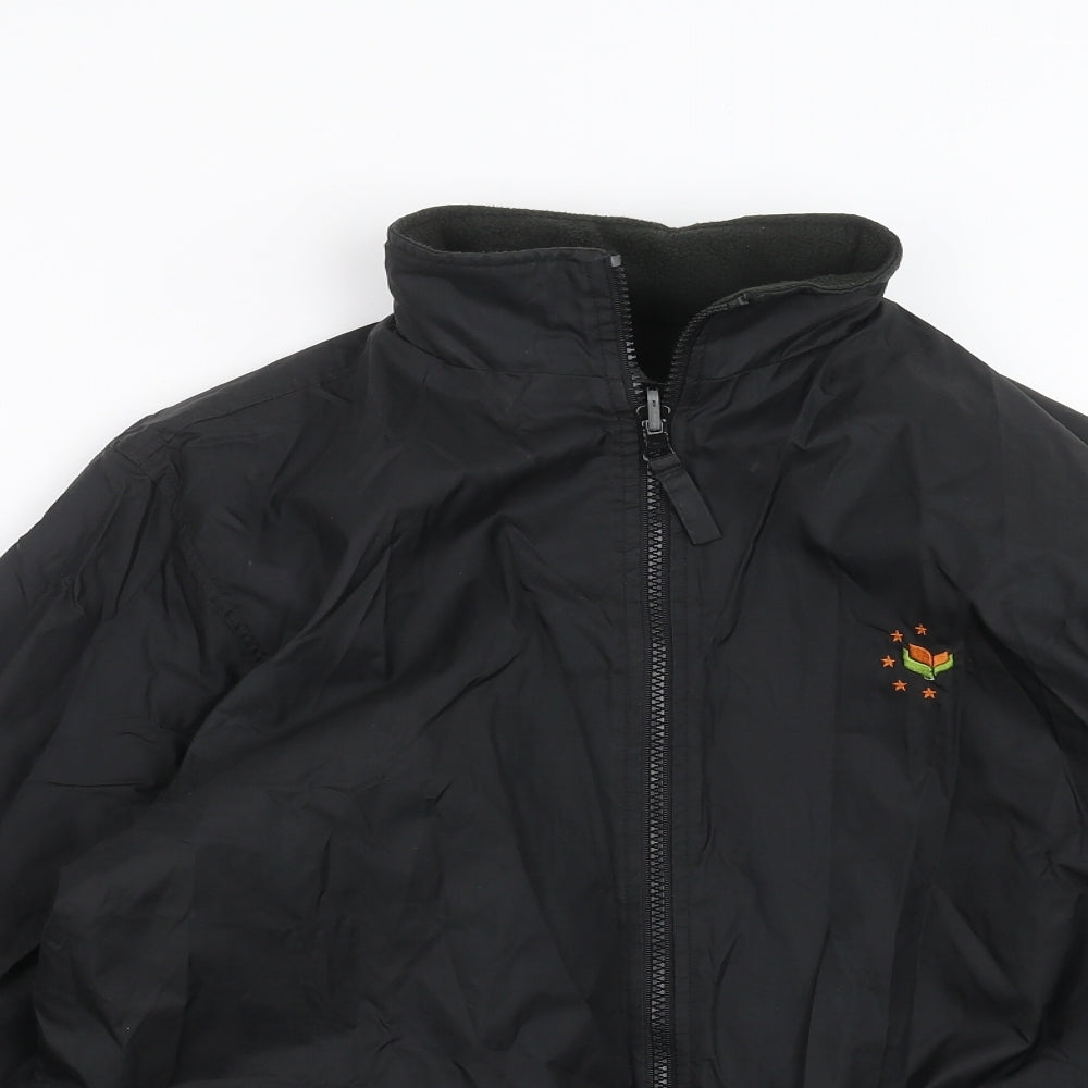 Blue Max Boys Black   Jacket  Size 11-12 Years