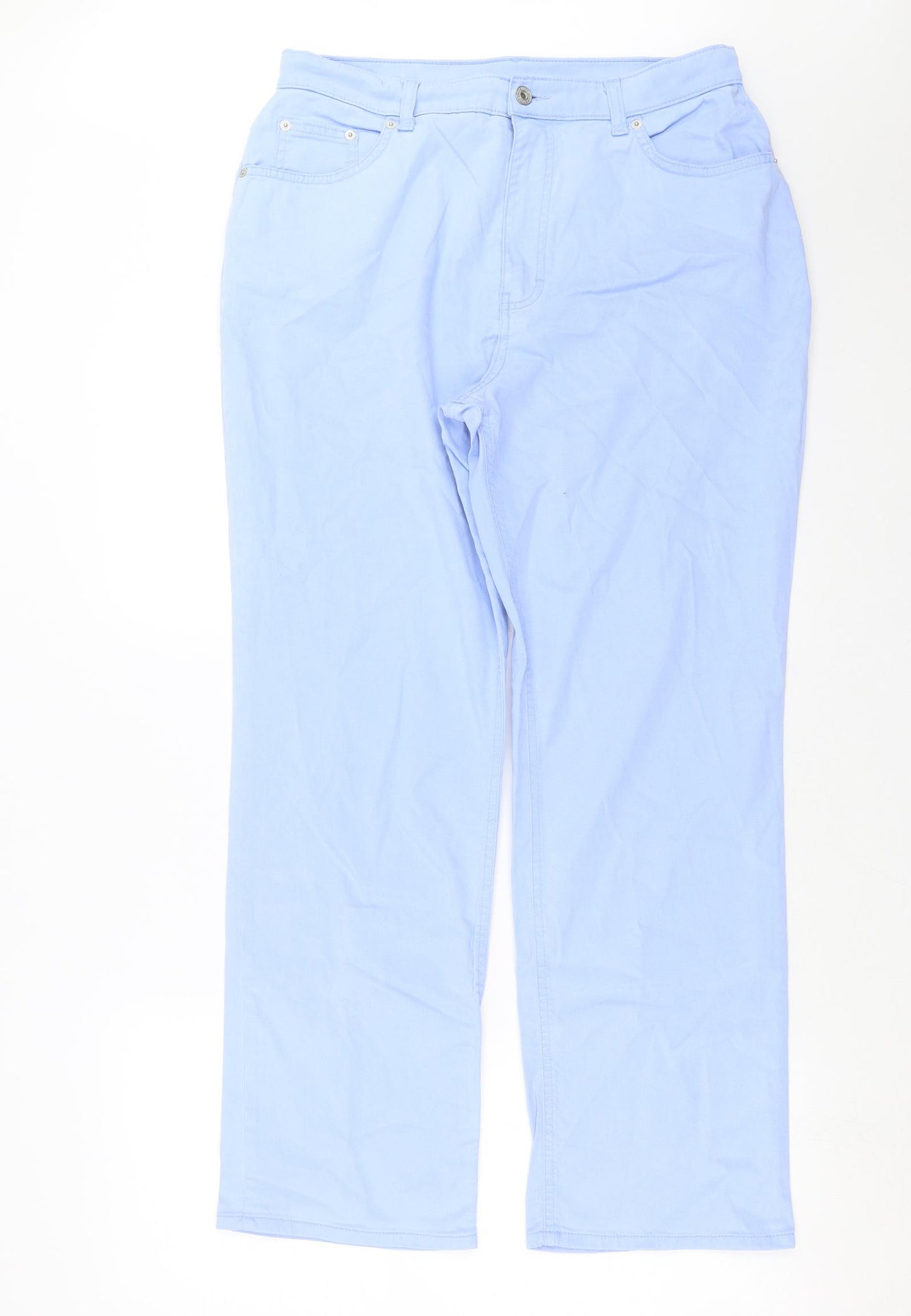 Marks and Spencer Womens Blue   Trousers  Size 16 L29 in