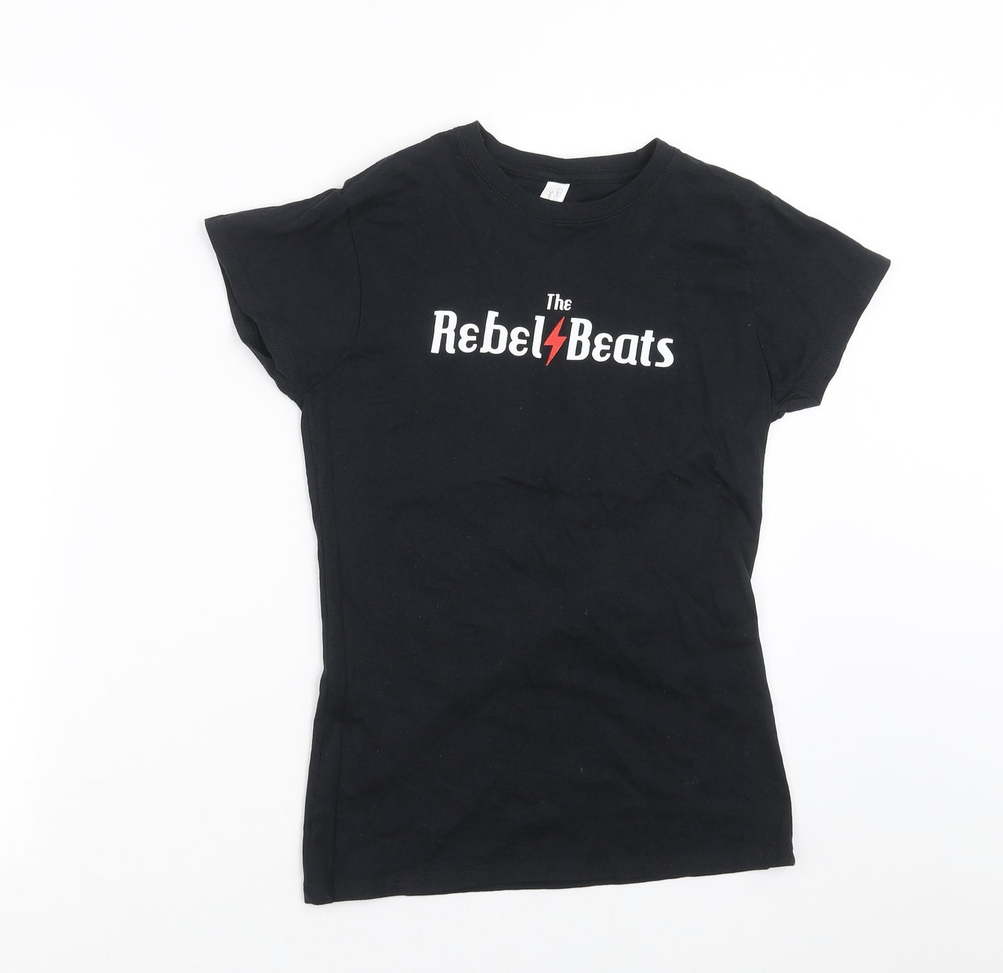 Gildan Womens Black   Basic T-Shirt Size S  - the rebel beats