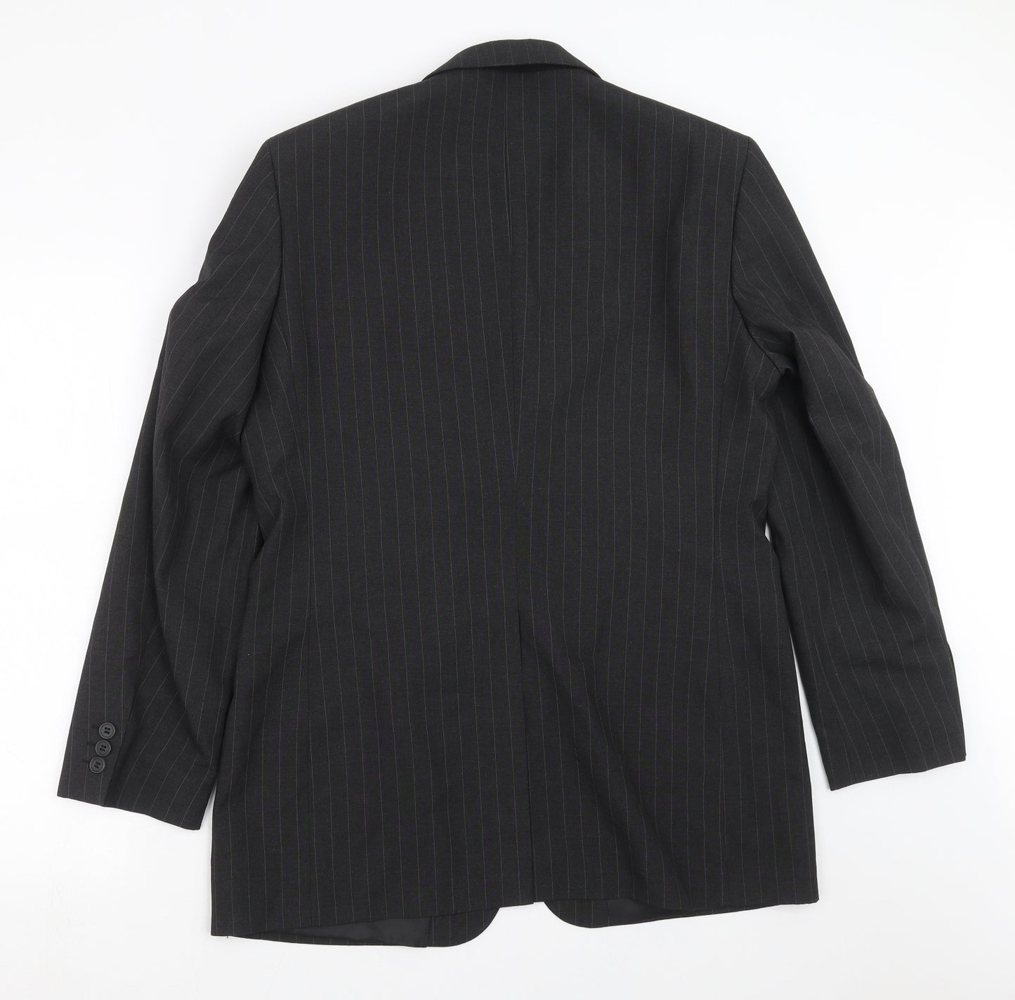 F&F Mens Grey Striped  Jacket Suit Jacket Size 40