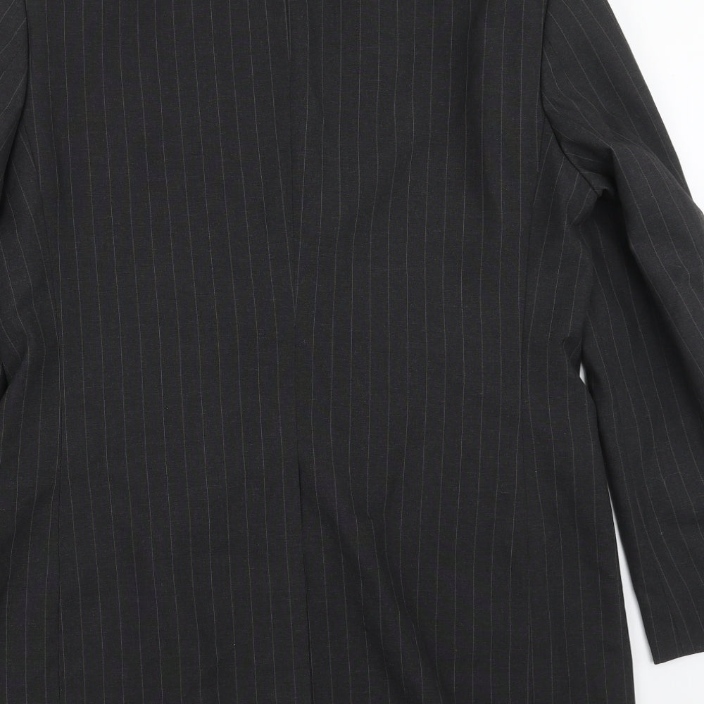F&F Mens Grey Striped  Jacket Suit Jacket Size 40