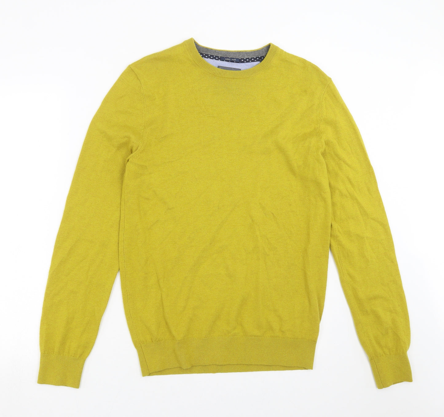 Pierre Cardin Mens Green  Knit Pullover Jumper Size S  - mustard colour