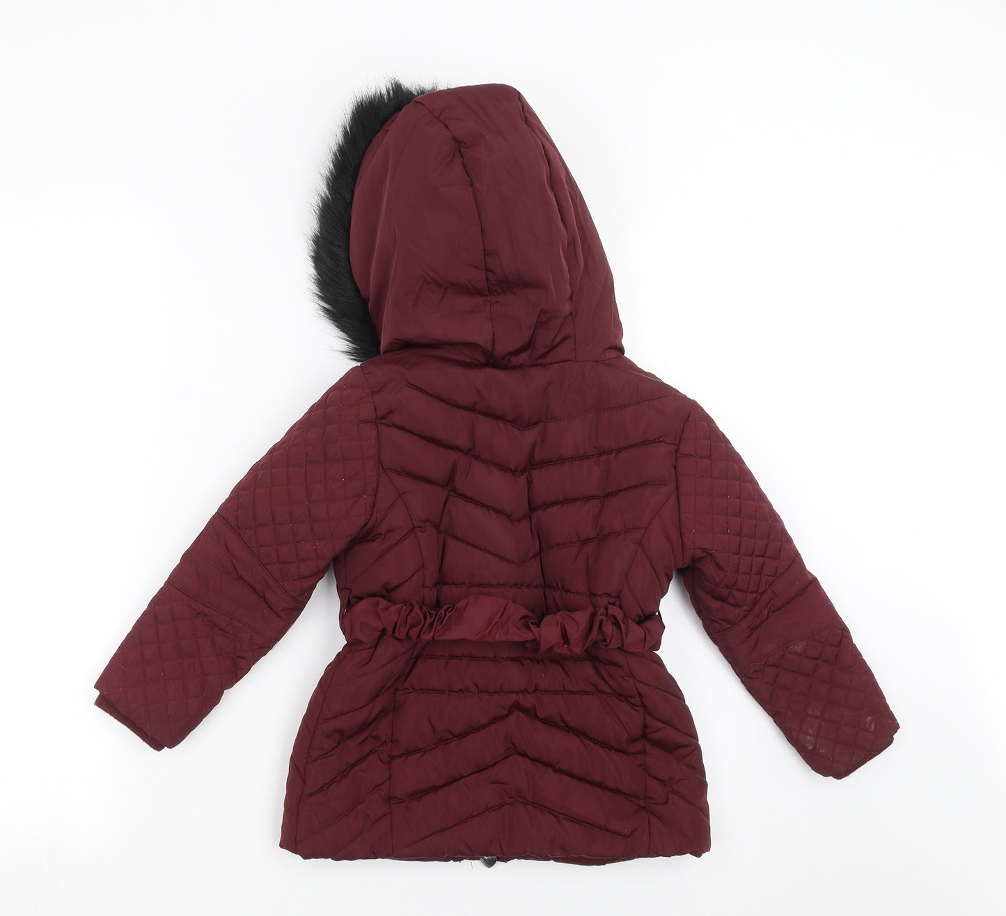 Young Dimension Girls Purple   Quilted Jacket Size 5-6 Years