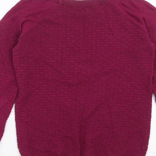 NEXT Womens Purple Geometric Knit Pullover Jumper Size 6