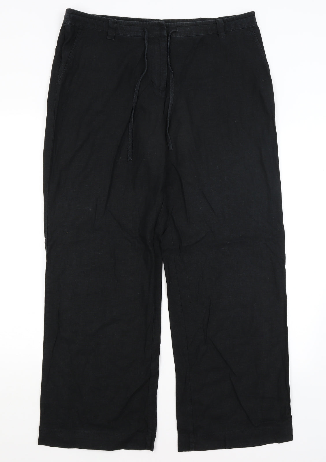 NEXT Womens Black   Trousers  Size 16 L28 in
