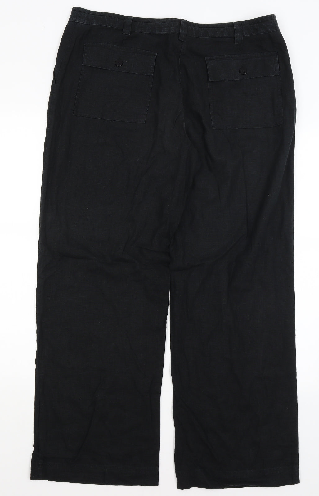 NEXT Womens Black   Trousers  Size 16 L28 in