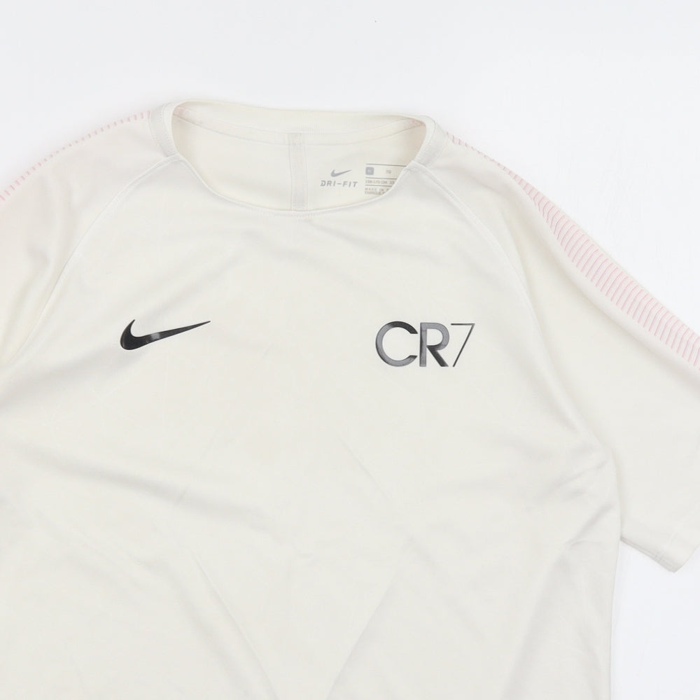 Nike Boys White   Basic T-Shirt Size 14-15 Years