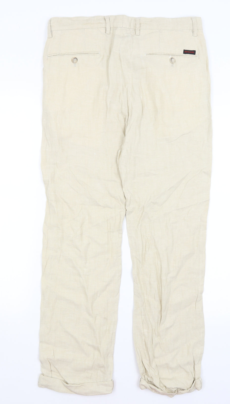 Pierre Cardin Mens Beige   Trousers  Size 32 in L27 in