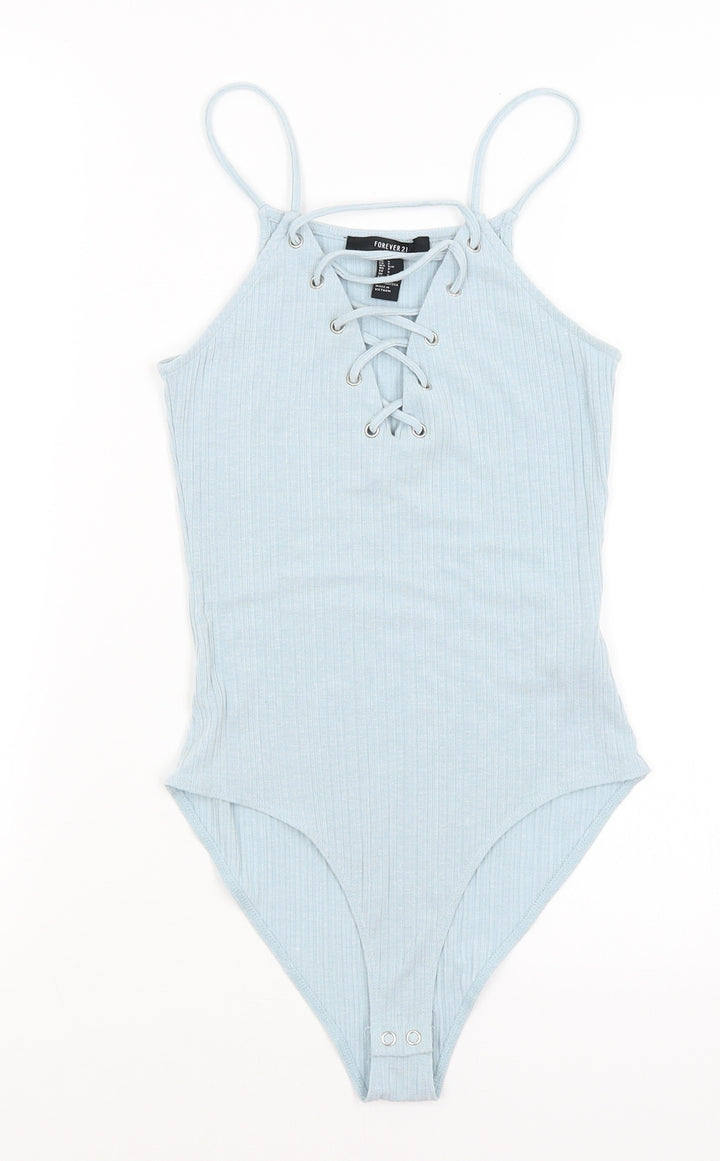 FOREVER 21 Womens Blue Bodysuit One-Piece Size S