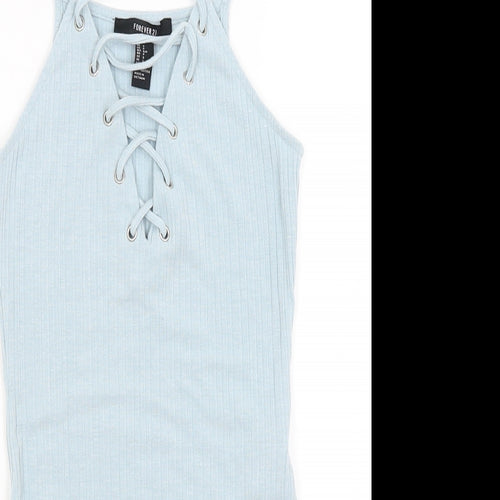 FOREVER 21 Womens Blue   Bodysuit One-Piece Size S