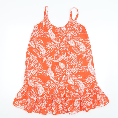 F&F Womens Orange Floral  Mermaid  Size 8
