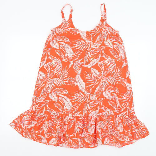 F&F Womens Orange Floral  Mermaid  Size 8