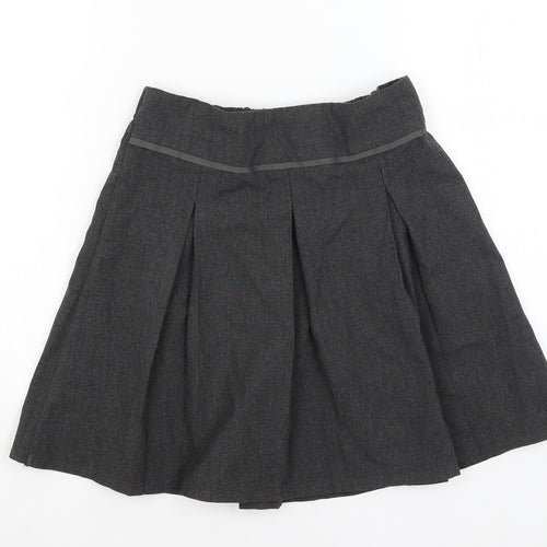 TU Girls Grey   Pleated Skirt Size 9 Years