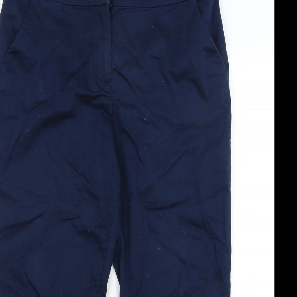 TU Womens Blue   Cropped Trousers Size 14 L22 in