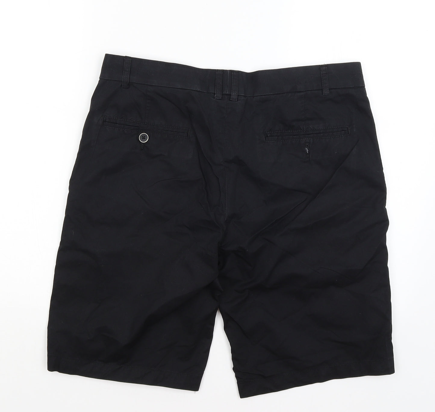 H&M Mens Black   Chino Shorts Size 34 in