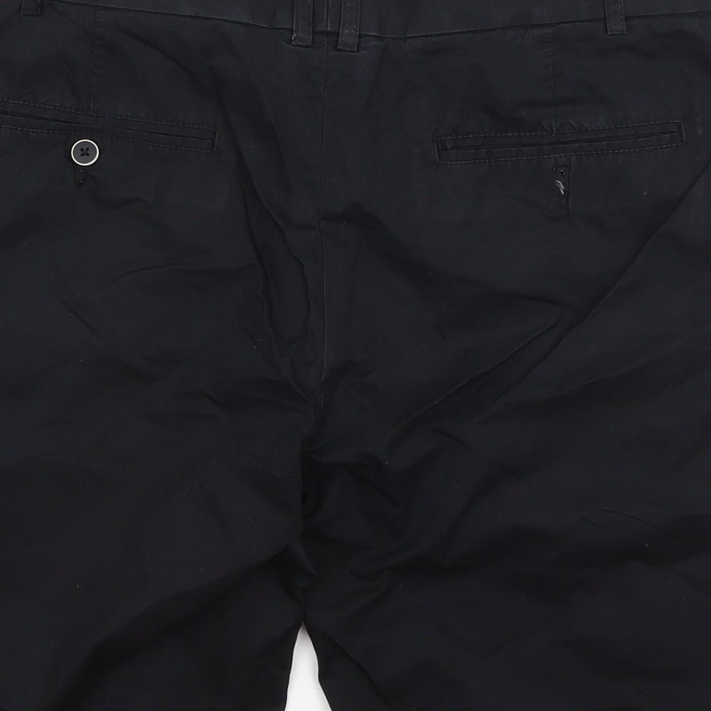 H&M Mens Black   Chino Shorts Size 34 in