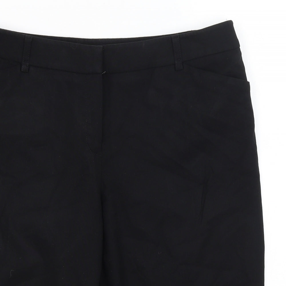 M&S Womens Black   Chino Shorts Size 16