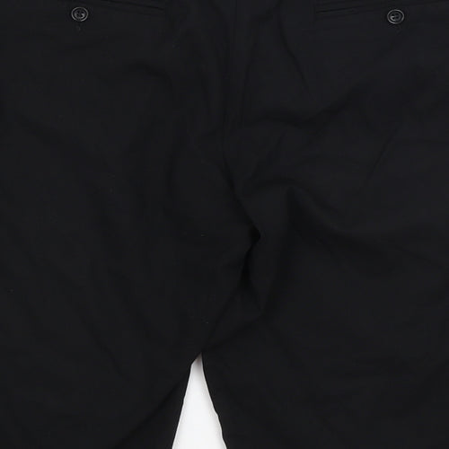 M&S Womens Black   Chino Shorts Size 16