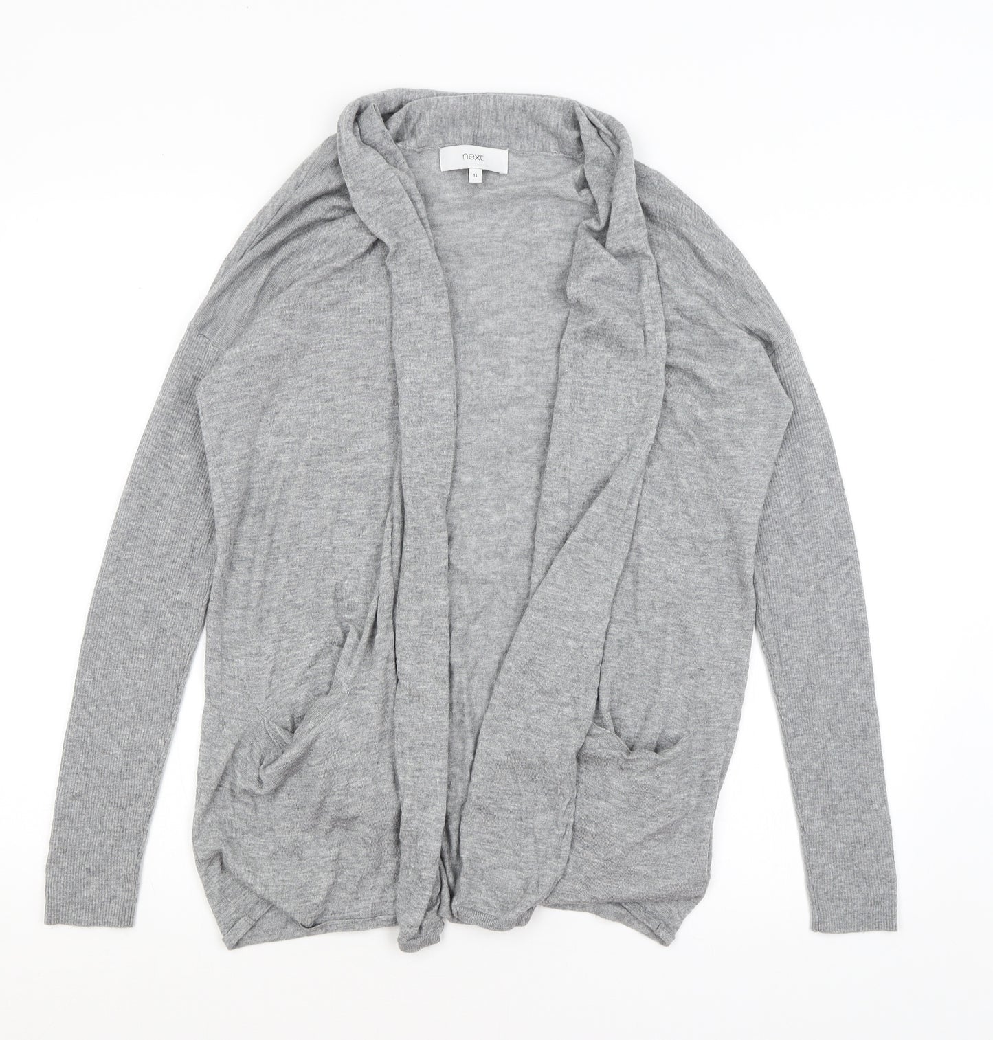 NEXT Womens Grey   Cardigan Jumper Size 14