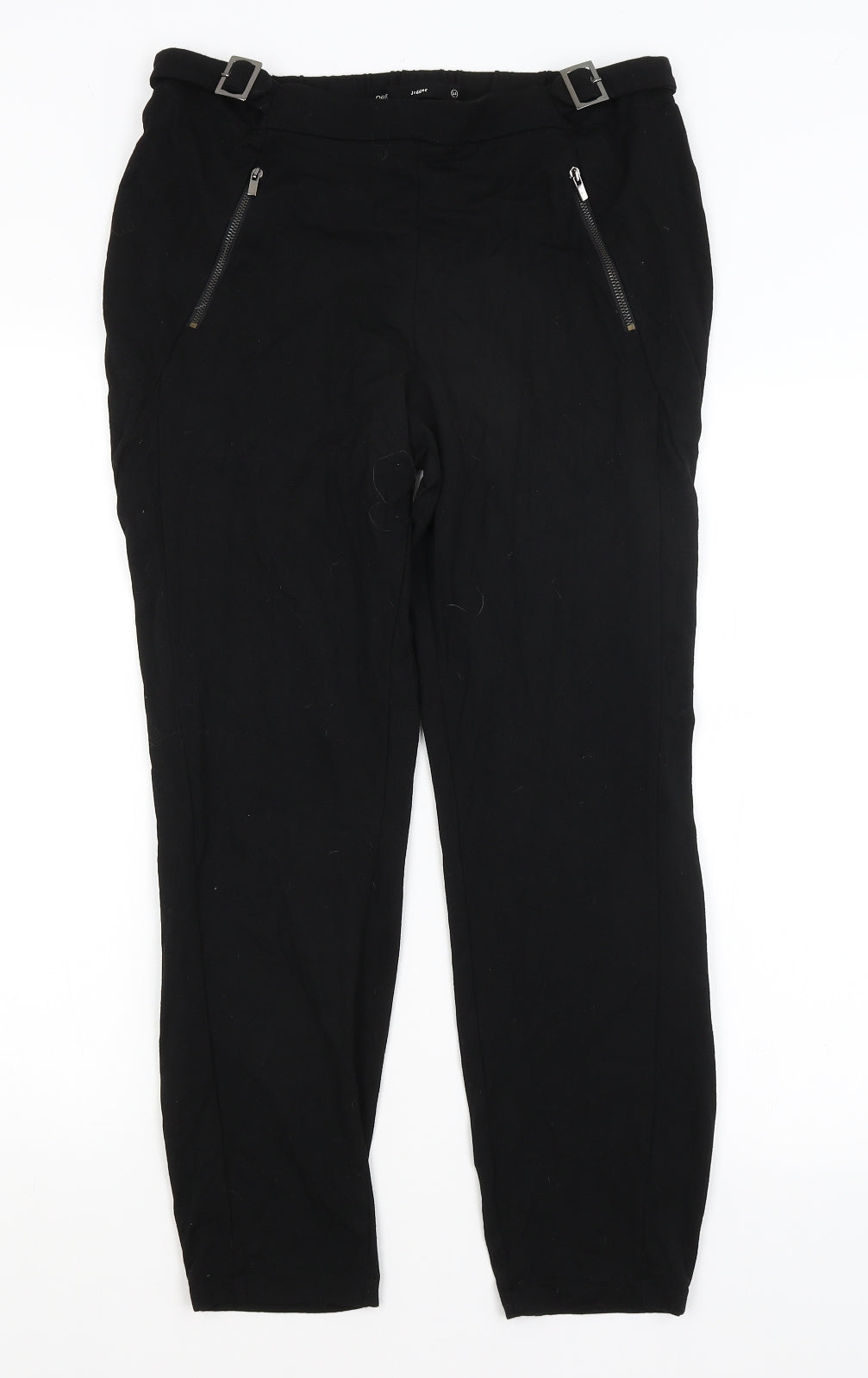 NEXT Womens Black   Jogger Trousers Size 14 L26 in