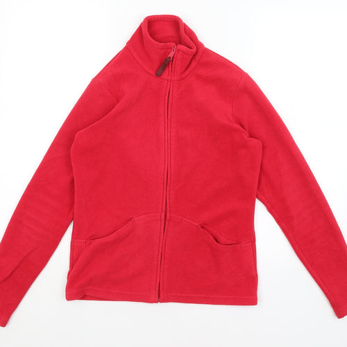 M&S Womens Pink   Full Zip Jumper Size 10