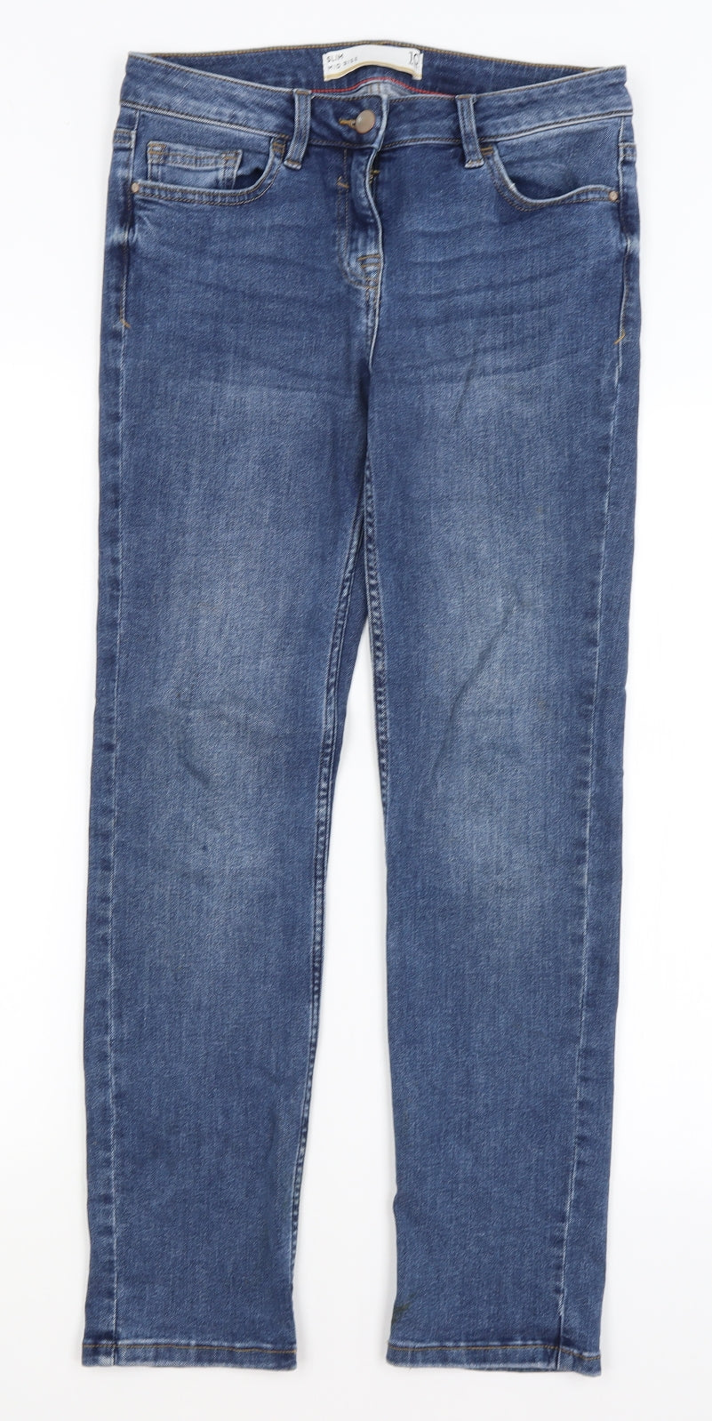 NEXT Womens Blue   Straight Jeans Size 10 L27 in