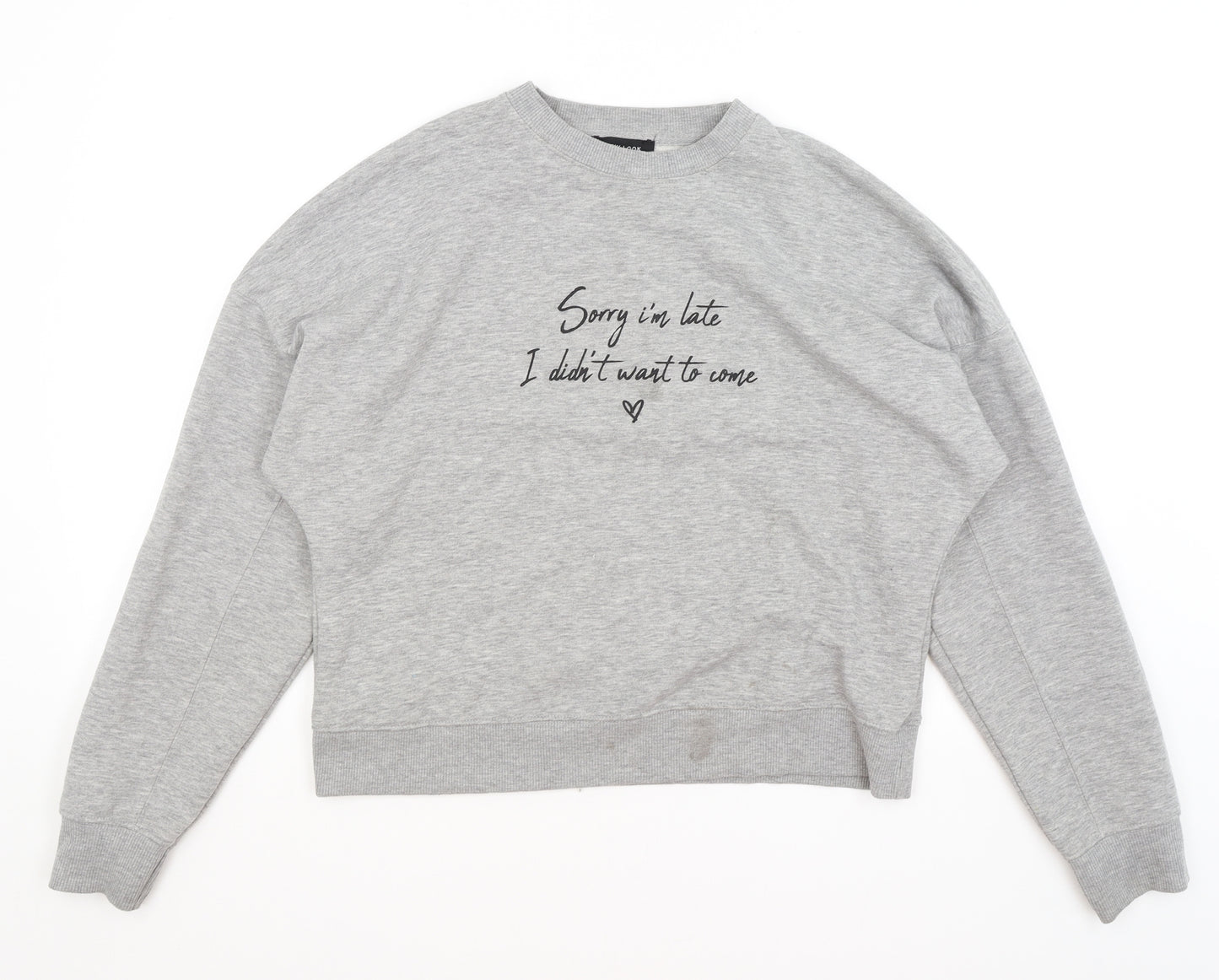 New Look Womens Grey   Pullover Jumper Size M